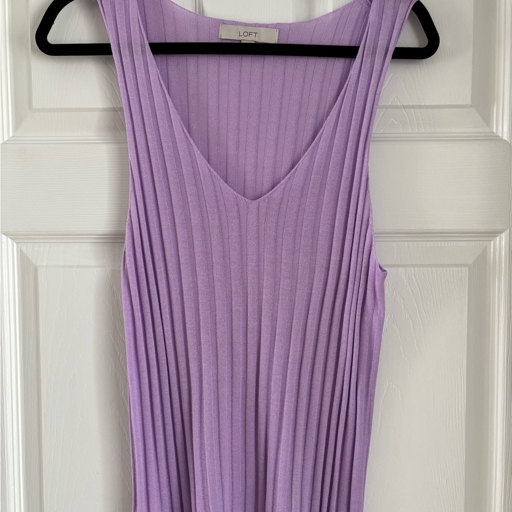 LOFT Women's Lavender Sleeveless Top